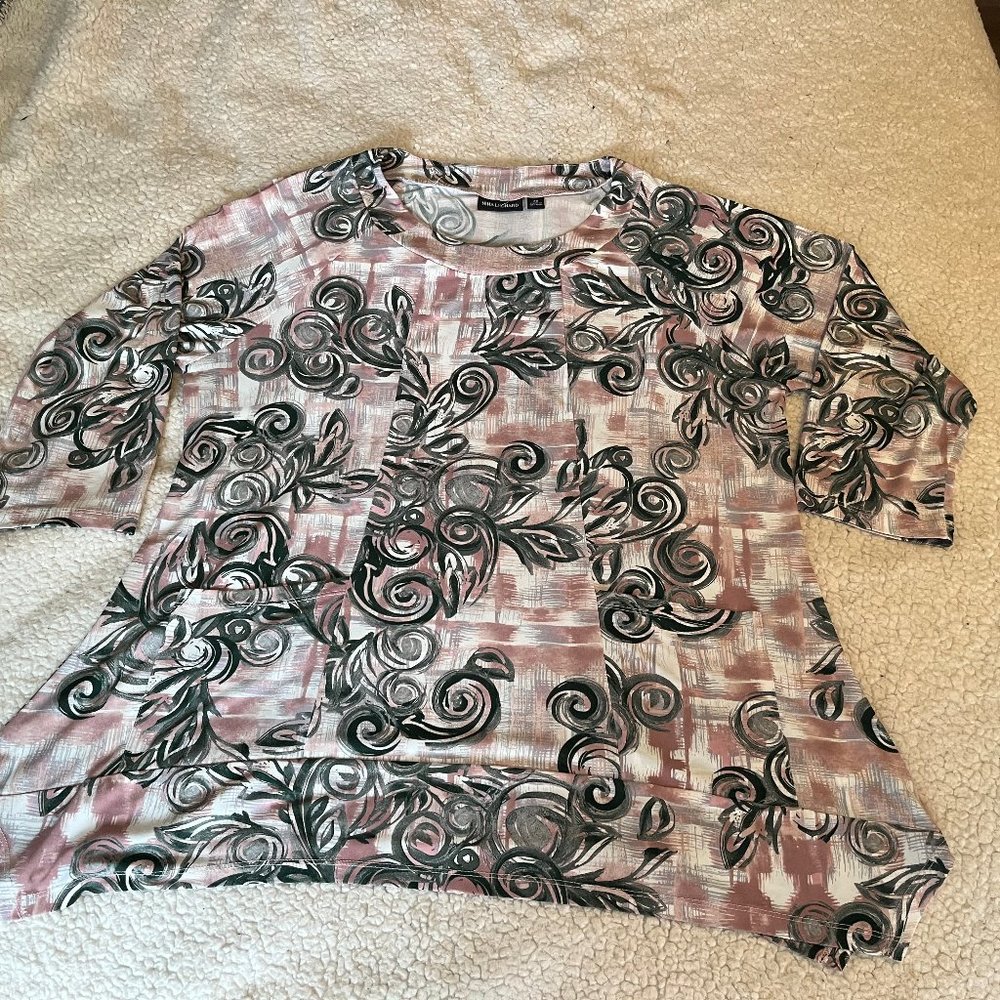 Nina Leonard Tunic Top Plus - Picture 2 of 8